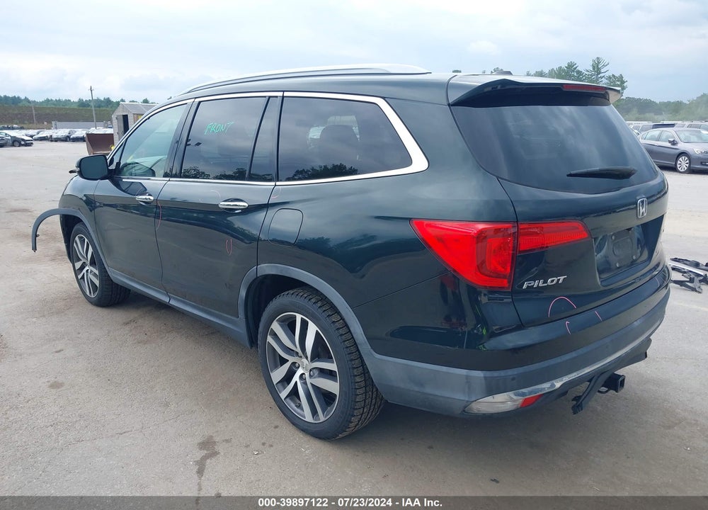 2017 HONDA PILOT TOURING VIN: 5FNYF5H9XHB005897