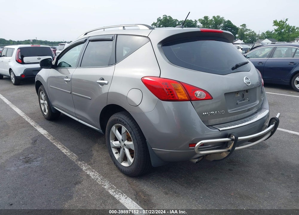 2009 NISSAN MURANO SL VIN: JN8AZ18WX9W211844