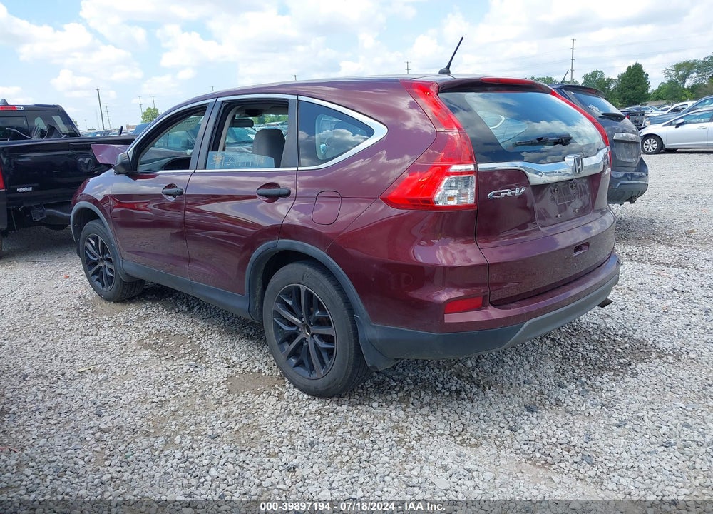 2015 HONDA CR-V LX VIN: 5J6RM4H38FL023187