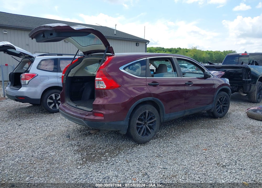2015 HONDA CR-V LX VIN: 5J6RM4H38FL023187