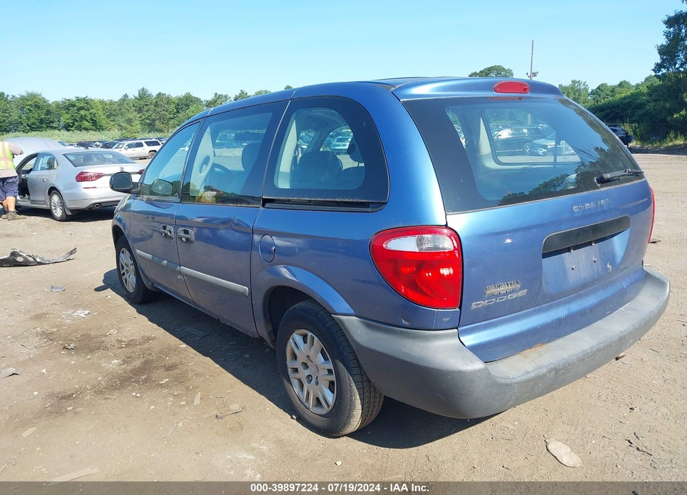 2007 DODGE CARAVAN SE VIN: 1D4GP25B57B150123