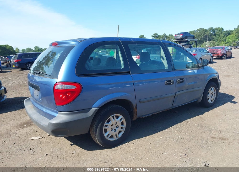 2007 DODGE CARAVAN SE VIN: 1D4GP25B57B150123