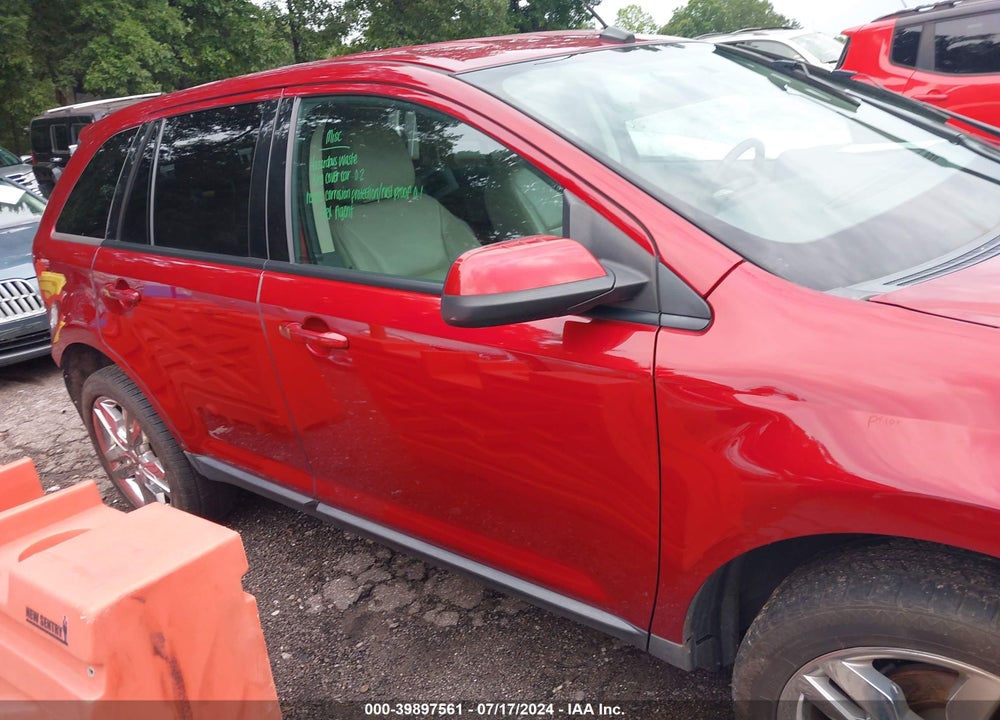 2013 FORD EDGE SEL VIN: 2FMDK3JC9DBC01627