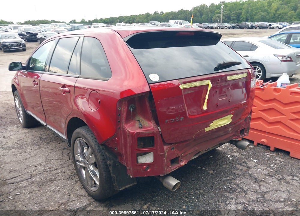 2013 FORD EDGE SEL VIN: 2FMDK3JC9DBC01627