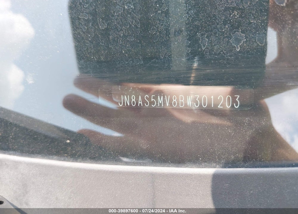 2011 NISSAN ROGUE SV VIN: JN8AS5MV8BW301203