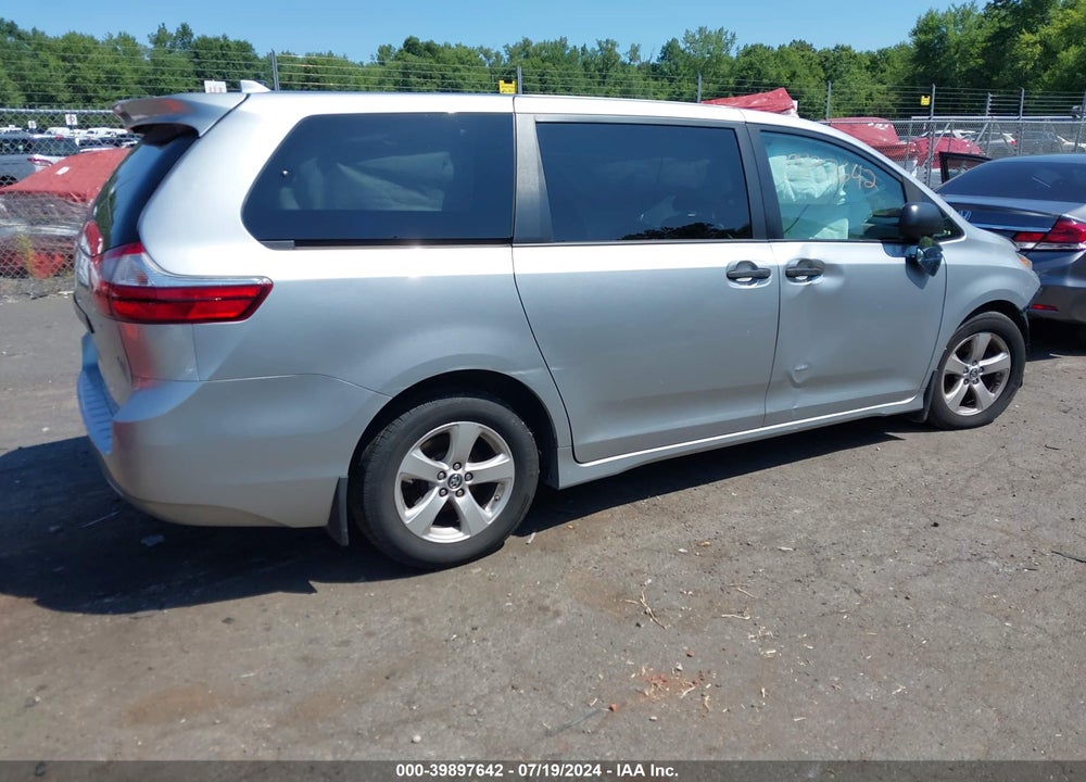 2019 TOYOTA SIENNA L 7 PASSENGER VIN: 5TDZZ3DC4KS003826
