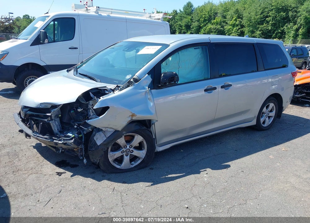 2019 TOYOTA SIENNA L 7 PASSENGER VIN: 5TDZZ3DC4KS003826