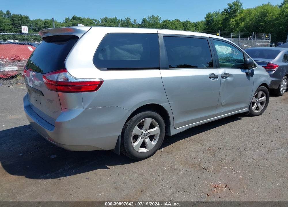 2019 TOYOTA SIENNA L 7 PASSENGER VIN: 5TDZZ3DC4KS003826