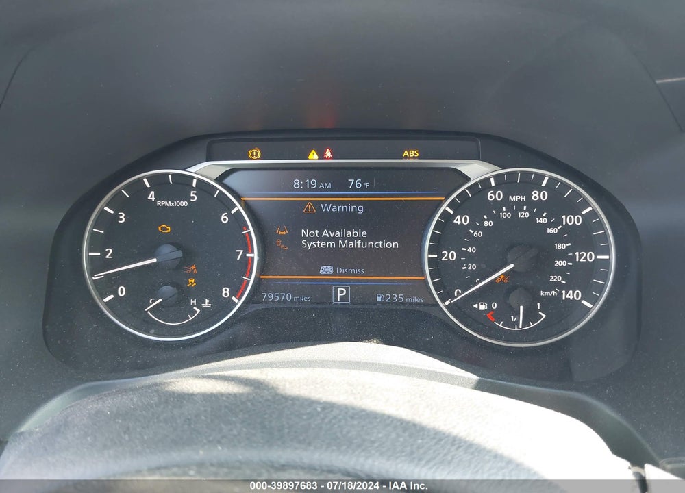 2019 NISSAN ALTIMA 2.5 SV VIN: 1N4BL4DV8KN313922