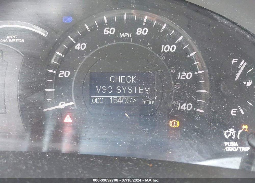 2007 TOYOTA CAMRY HYBRID VIN: 4T1BB46K57U012680