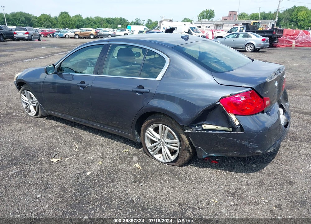 2012 INFINITI G37X VIN: JN1CV6AR0CM977153