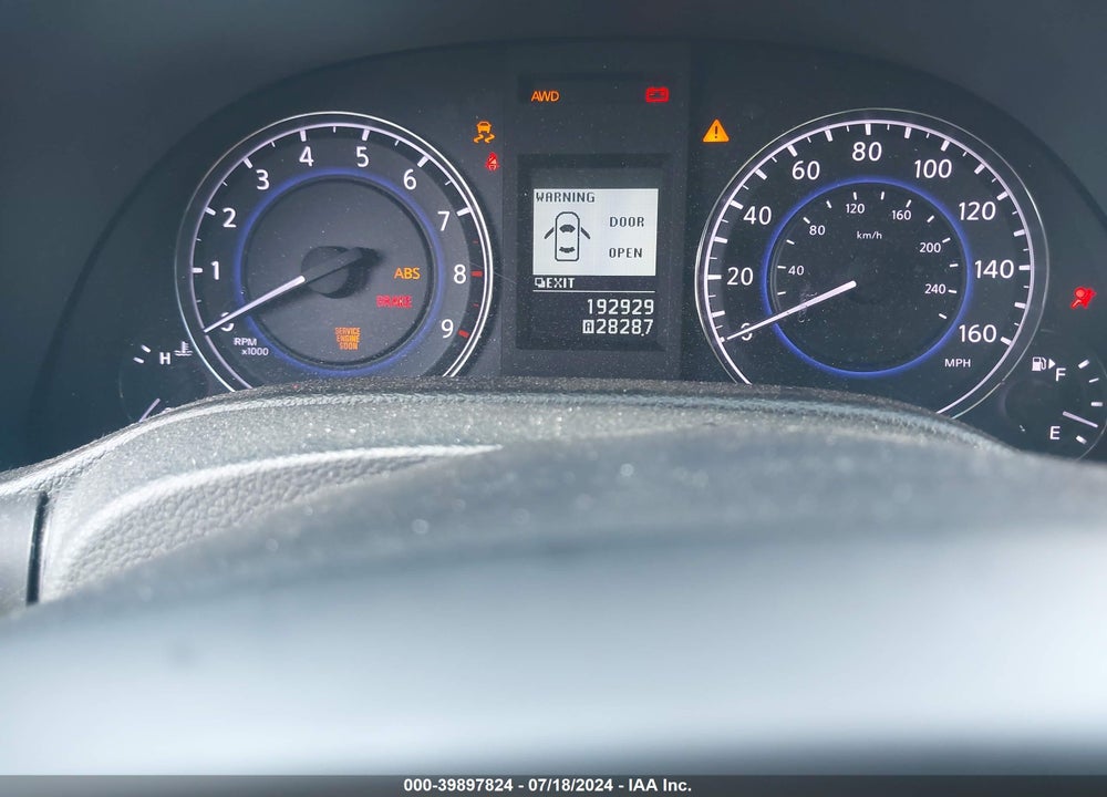 2012 INFINITI G37X VIN: JN1CV6AR0CM977153