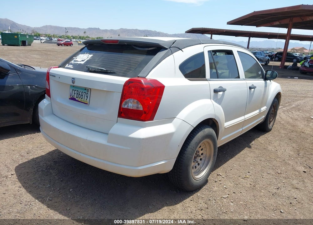 2007 DODGE CALIBER VIN: 1B3HB28B27D522647