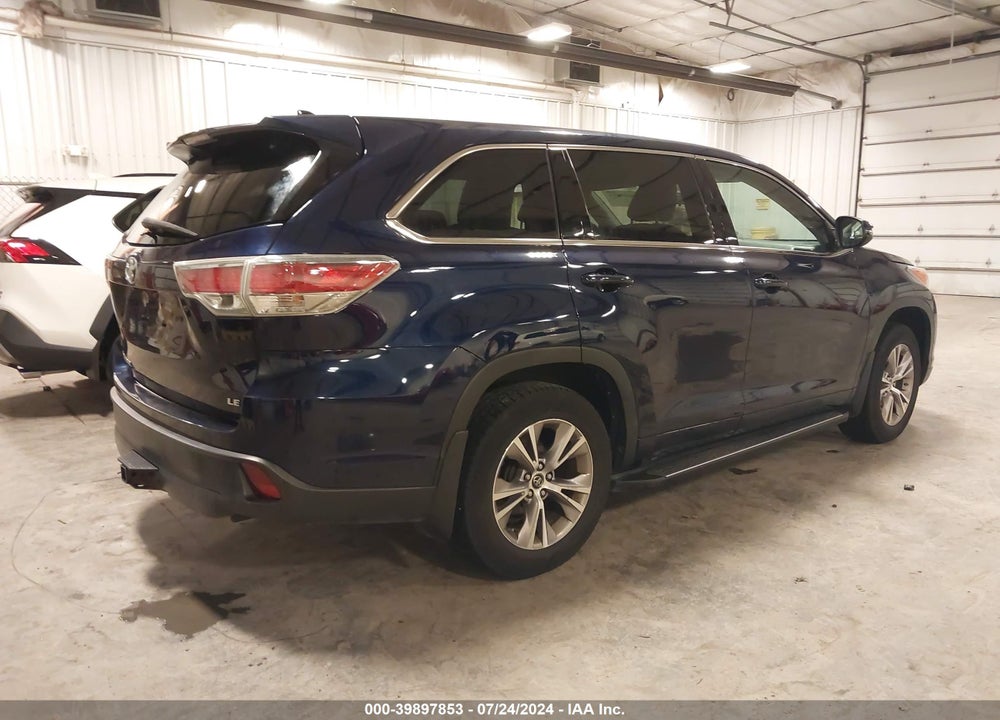 2016 TOYOTA HIGHLANDER LE PLUS V6 VIN: 5TDZKRFH8GS155874