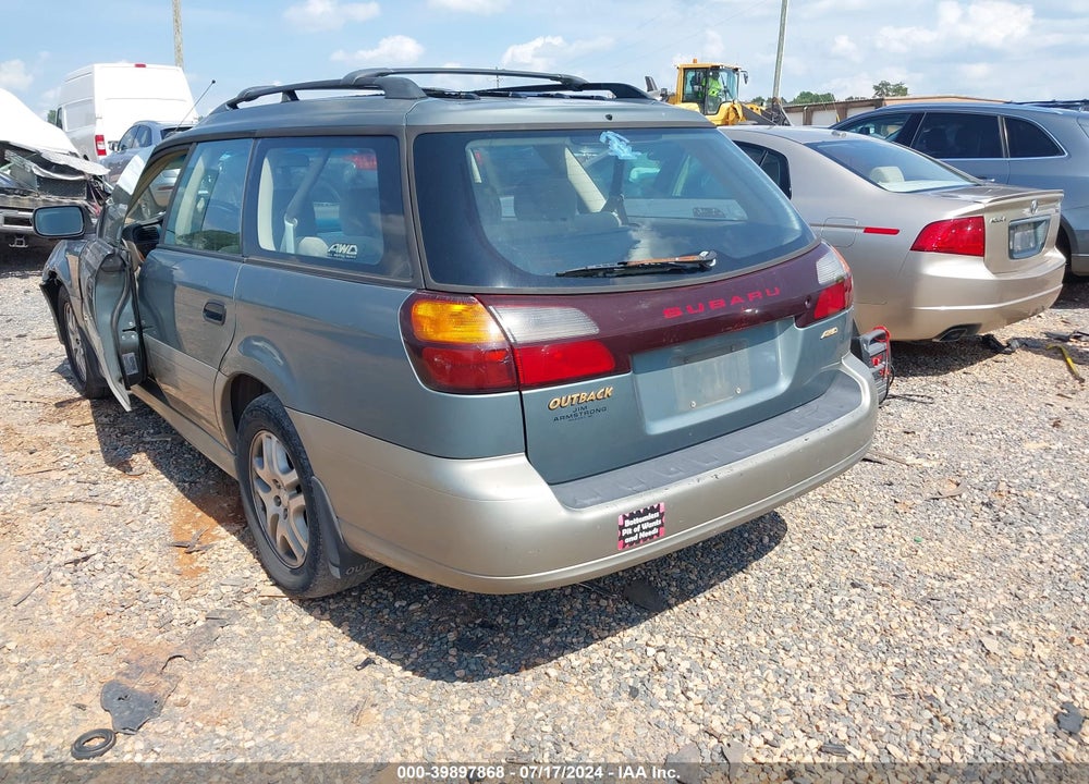 2001 SUBARU OUTBACK VIN: 4S3BH665617646627