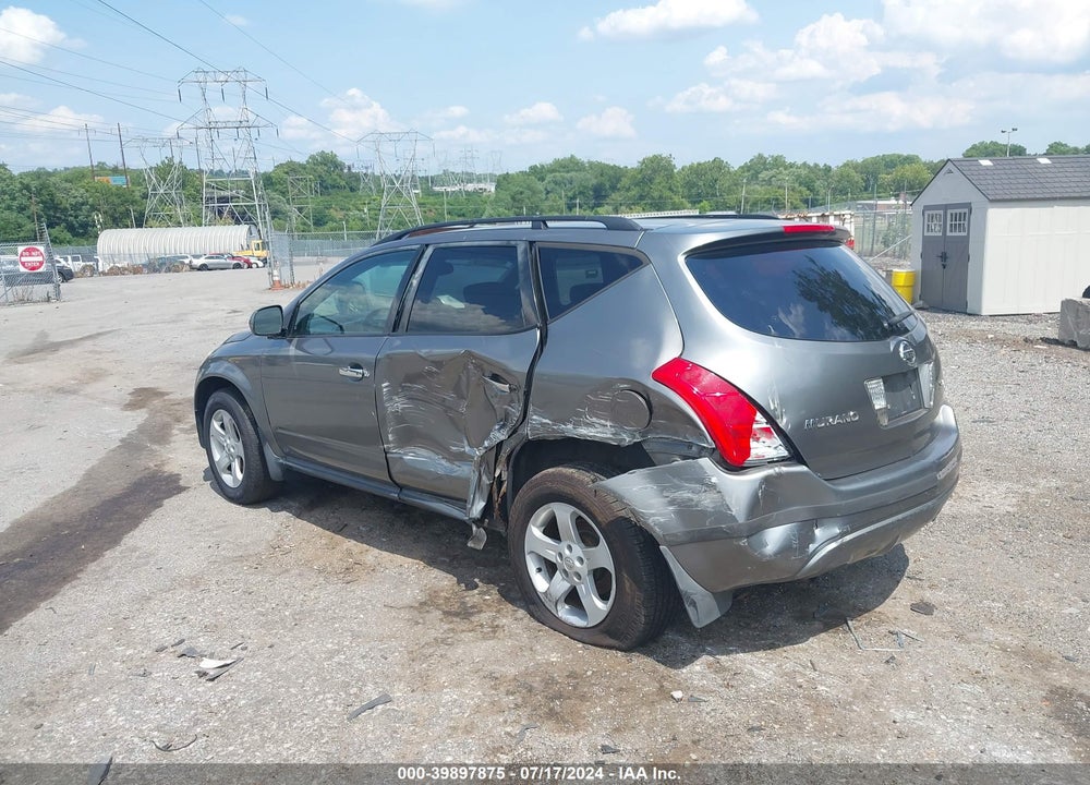 2005 NISSAN MURANO SL VIN: JN8AZ08W35W411906
