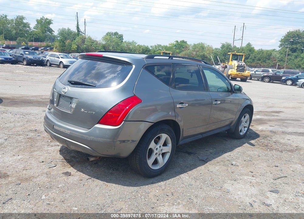 2005 NISSAN MURANO SL VIN: JN8AZ08W35W411906