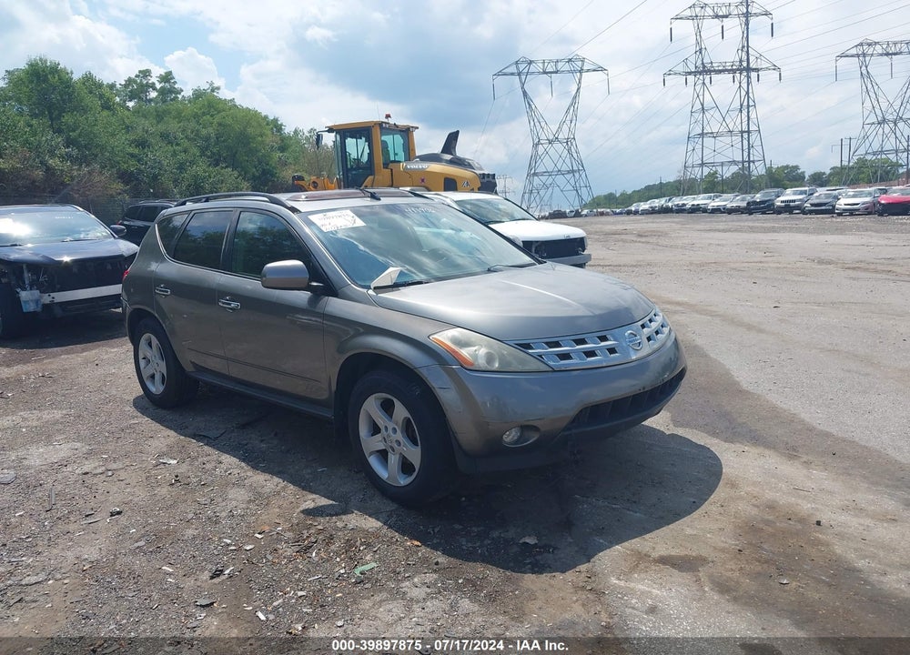 2005 NISSAN MURANO SL VIN: JN8AZ08W35W411906