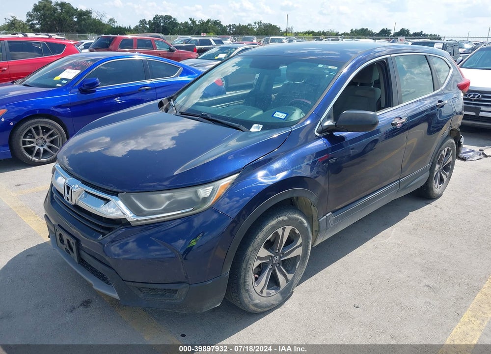 2017 HONDA CR-V LX VIN: 7FARW5H34HE002899