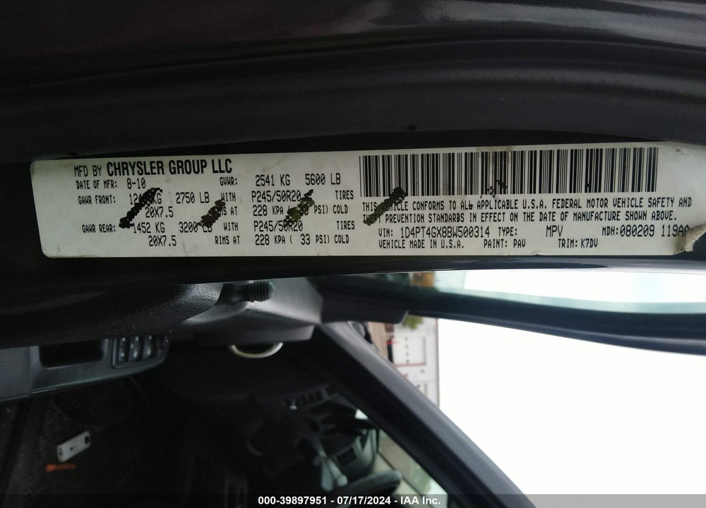 2011 DODGE NITRO HEAT VIN: 1D4PT4GX8BW500314