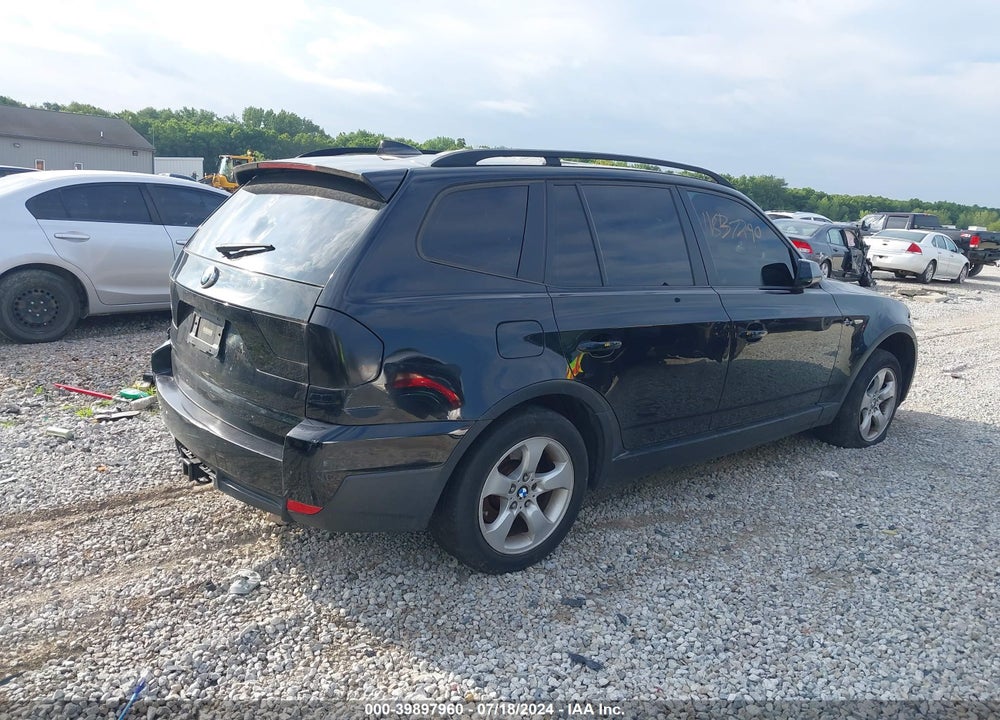 2008 BMW X3 3.0SI VIN: WBXPC93478WJ15084