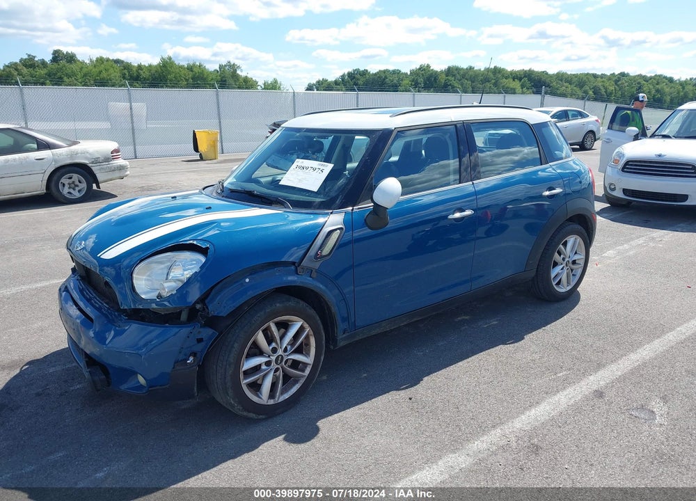 2012 MINI COOPER S COUNTRYMAN VIN: WMWZC3C50CWL83704