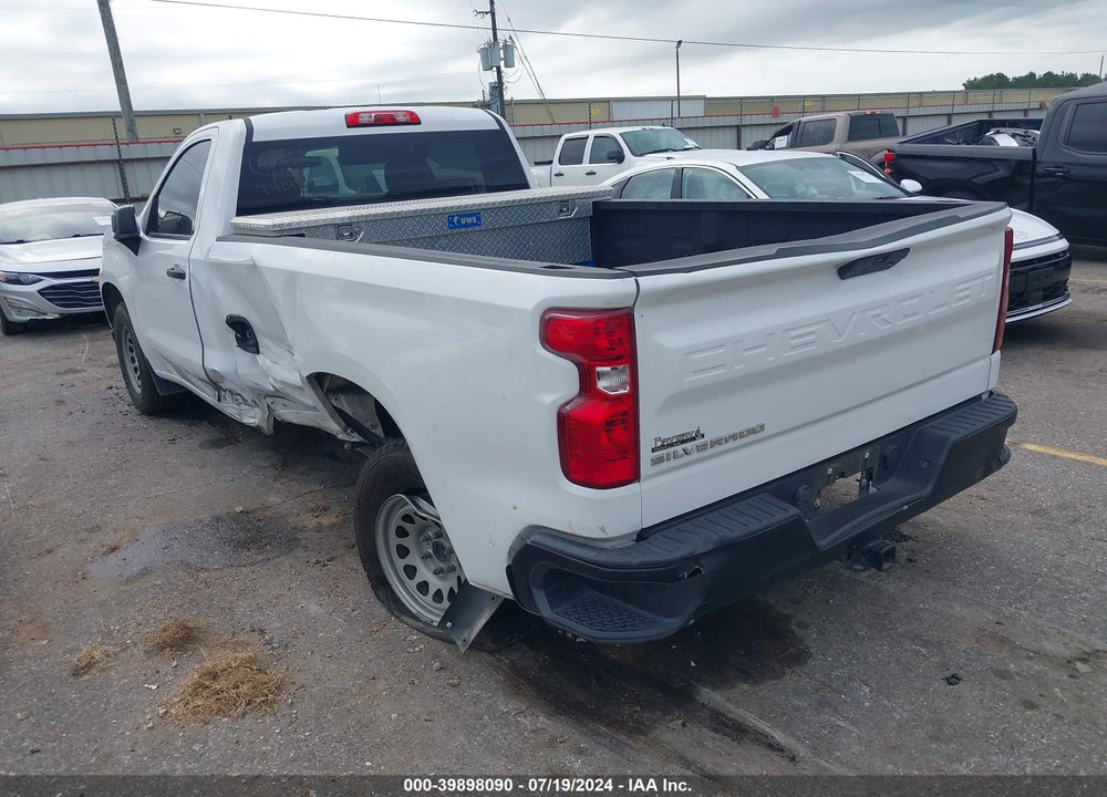 2021 CHEVROLET SILVERADO 1500 2WD REGULAR CAB LONG BED WT VIN: 3GCNWAEKXMG330198