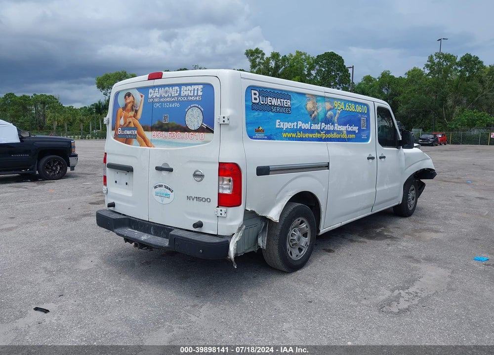 2018 NISSAN NV CARGO NV1500 SV V6 VIN: 1N6BF0KM4JN809493