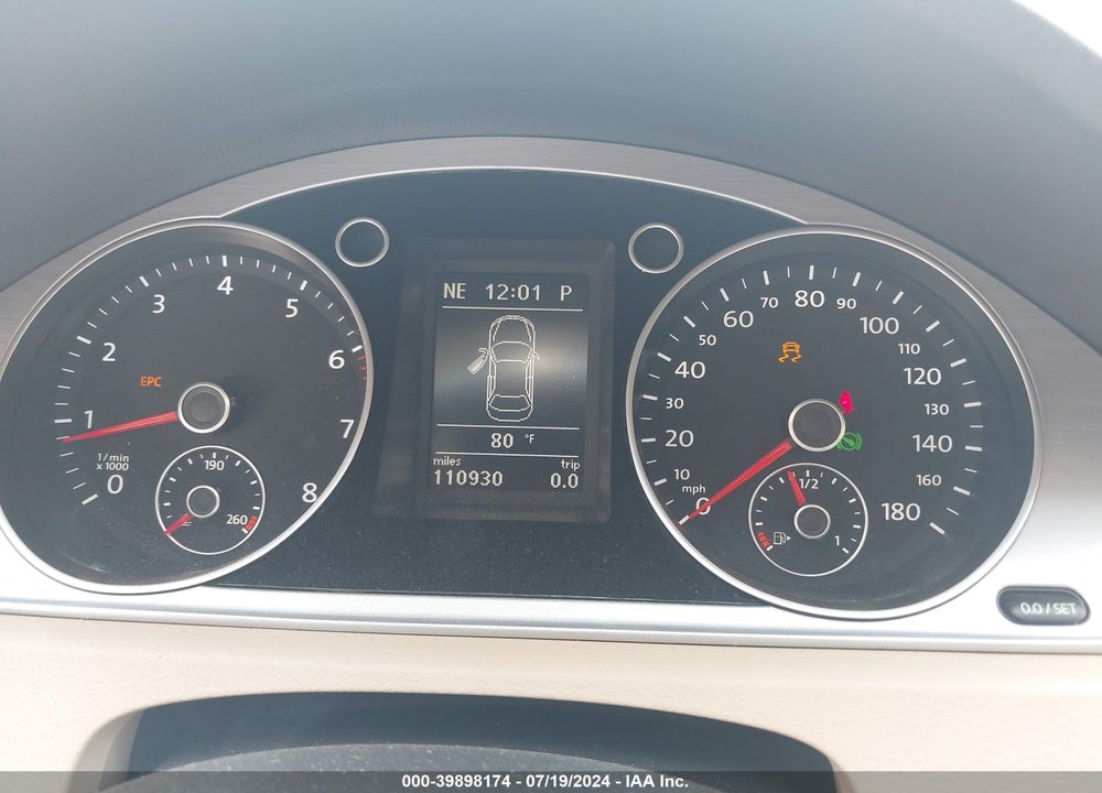 2013 VOLKSWAGEN CC 2.0T SPORT VIN: WVWBP7AN3DE503652