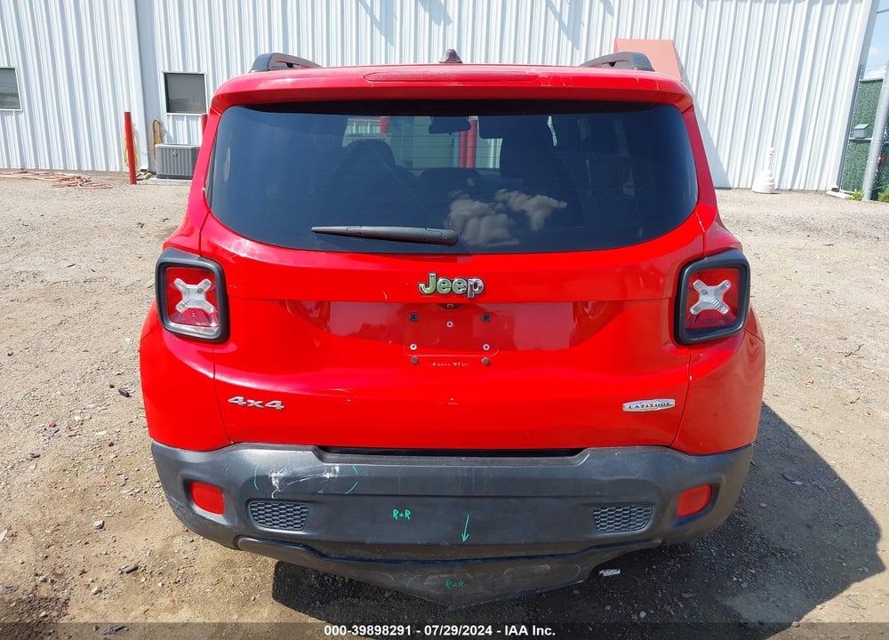 2016 JEEP RENEGADE LATITUDE VIN: ZACCJBBT6GPE34361