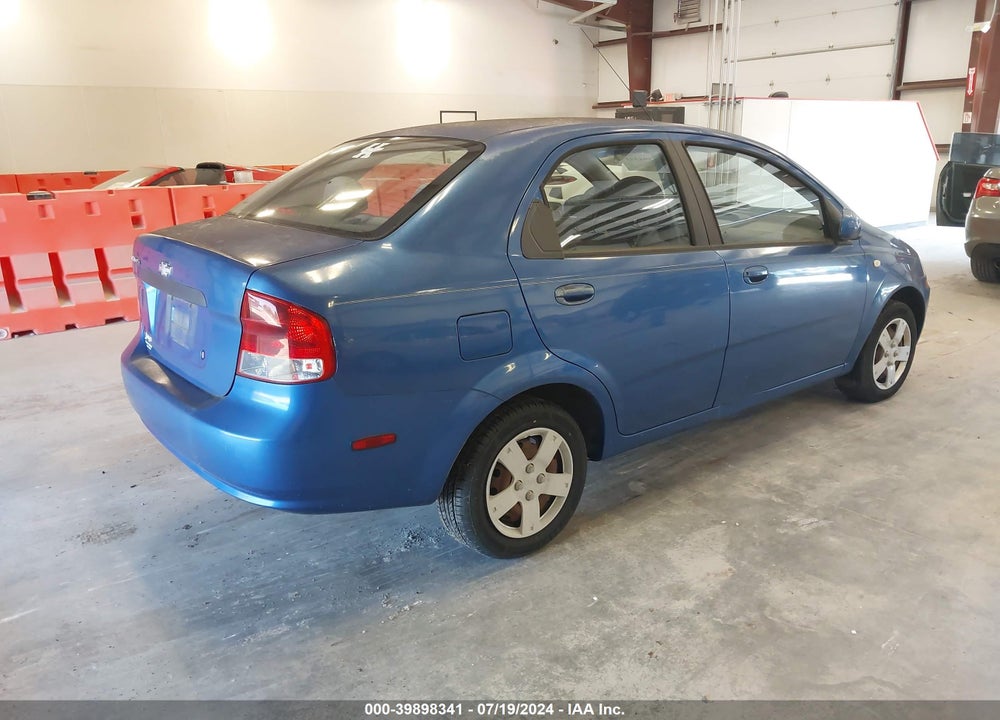 2006 CHEVROLET AVEO LS VIN: KL1TD56656B521441