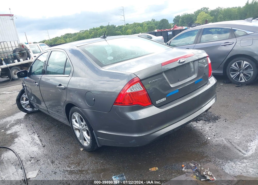 2012 FORD FUSION SE VIN: 3FAHP0HAXCR356722
