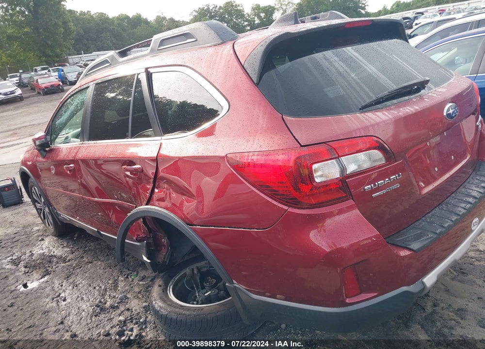 2016 SUBARU OUTBACK 3.6R LIMITED VIN: 4S4BSENC0G3204255