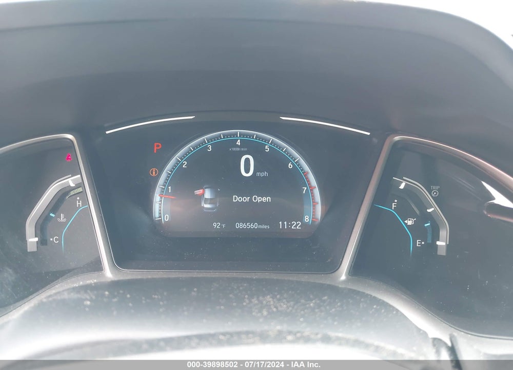 2019 HONDA CIVIC EX VIN: 19XFC1F30KE216904