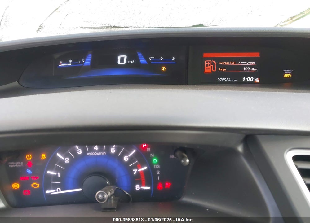 2013 HONDA CIVIC NATURAL GAS VIN: 19XFB5F59DE000242