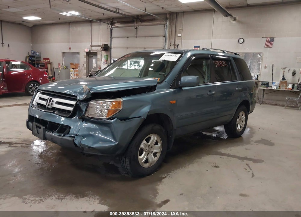 2008 HONDA PILOT VP VIN: 5FNYF182X8B034540