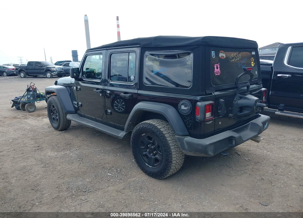 2018 JEEP WRANGLER UNLIMITED SPORT 4X4 VIN: 1C4HJXDN6JW287115