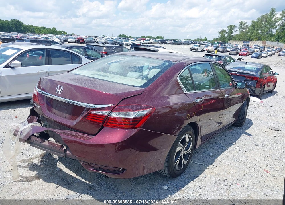 2016 HONDA ACCORD LX VIN: 1HGCR2F38GA127603