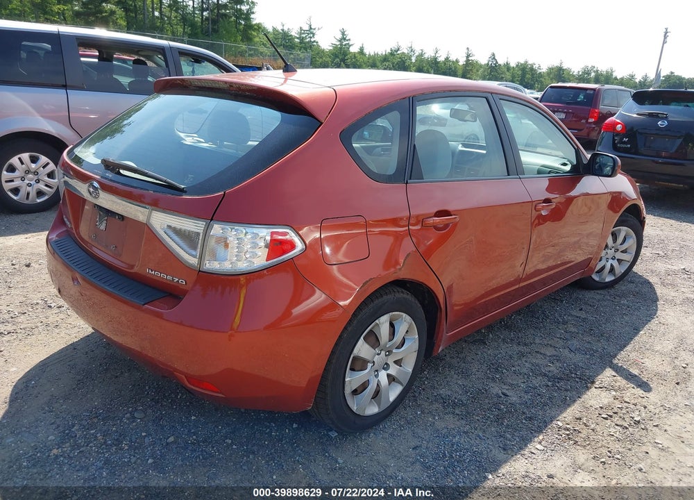 2009 SUBARU IMPREZA 2.5I VIN: JF1GH61659H805297
