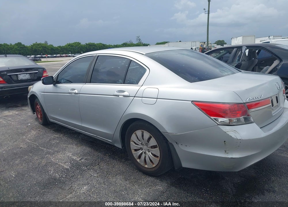 2012 HONDA ACCORD 2.4 LX VIN: 1HGCP2F37CA165016