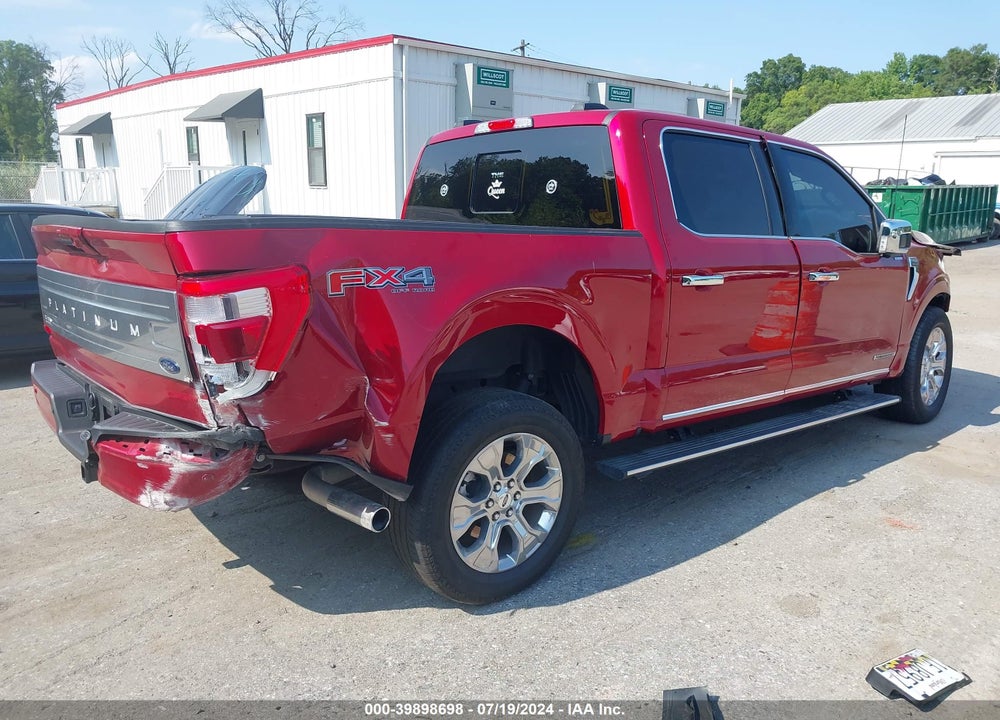 2023 FORD F-150 PLATINUM VIN: 1FTFW1ED7PFB95659