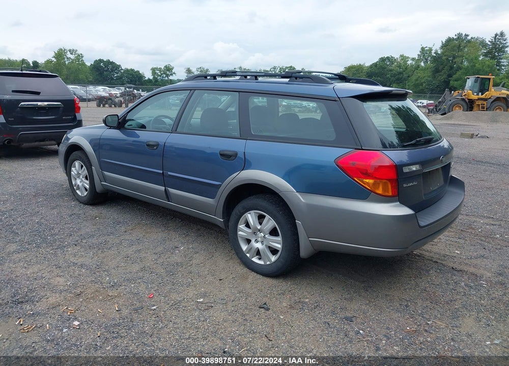 2005 SUBARU OUTBACK 2.5I VIN: 4S4BP61C757391206