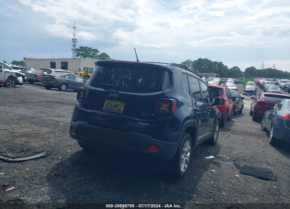 2016 JEEP RENEGADE LATITUDE VIN: ZACCJABT6GPD91392
