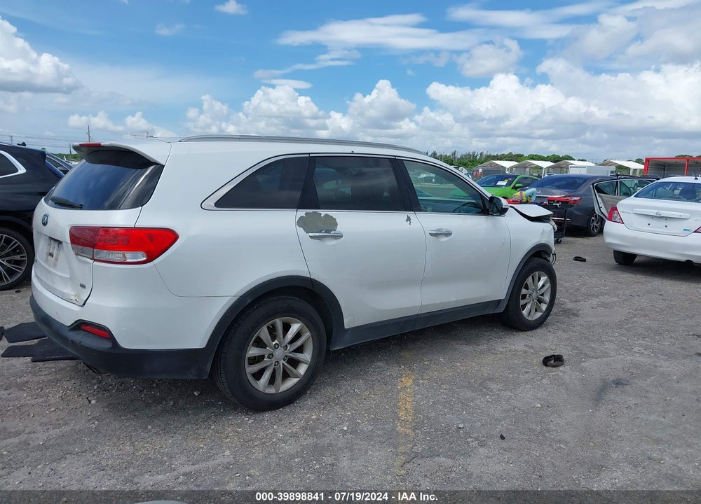 2016 KIA SORENTO 2.4L LX VIN: 5XYPG4A36GG117998