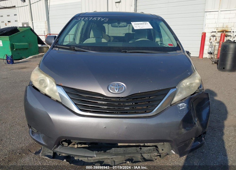 2012 TOYOTA SIENNA LE V6 8 PASSENGER VIN: 5TDKK3DC7CS189997