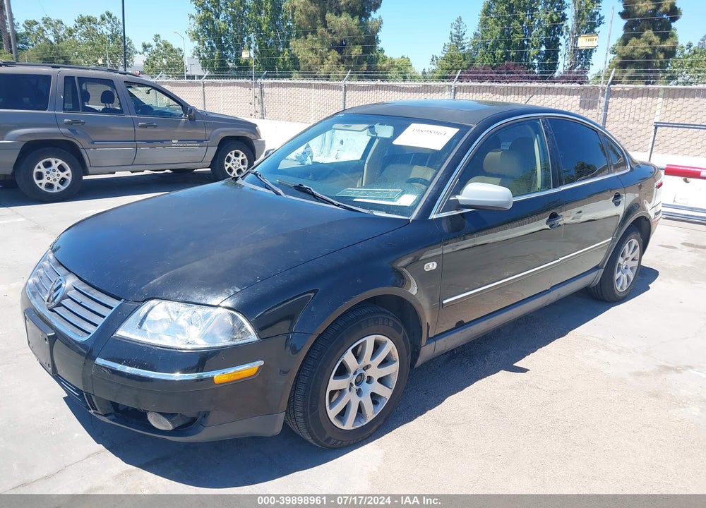 2001 VOLKSWAGEN PASSAT GLS V6 VIN: WVWPH63B01P098334