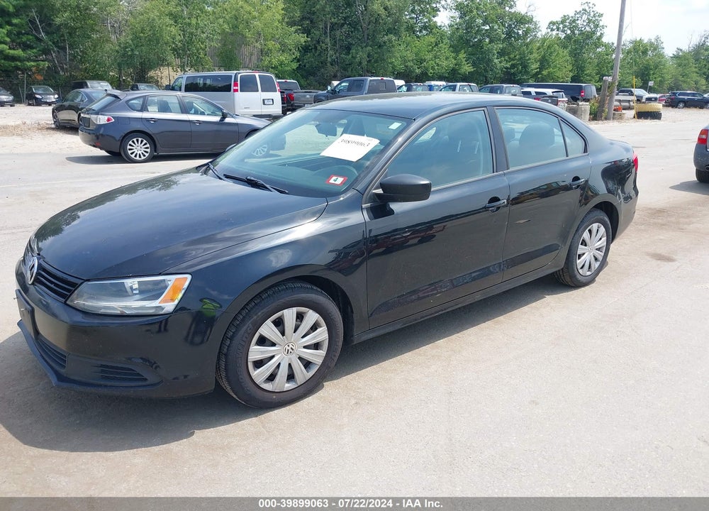 2012 VOLKSWAGEN JETTA 2.0L S VIN: 3VW2K7AJ2CM306120