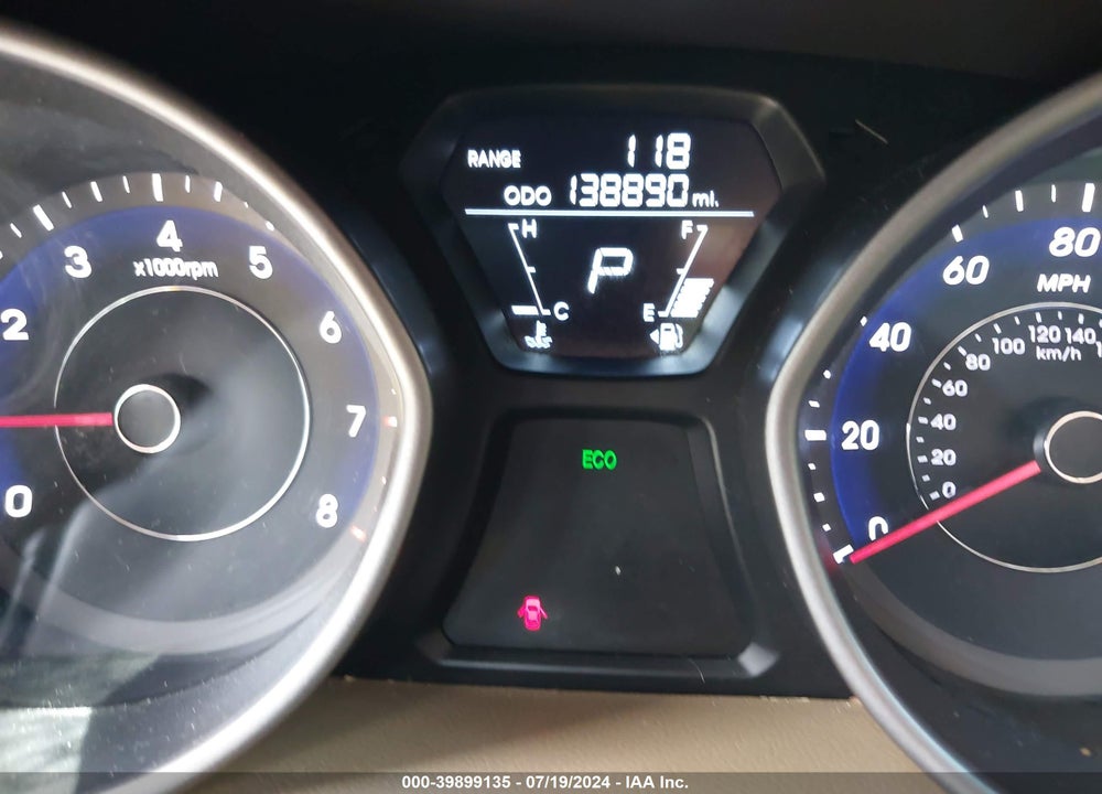 2013 HYUNDAI ELANTRA GLS VIN: 5NPDH4AE3DH216624