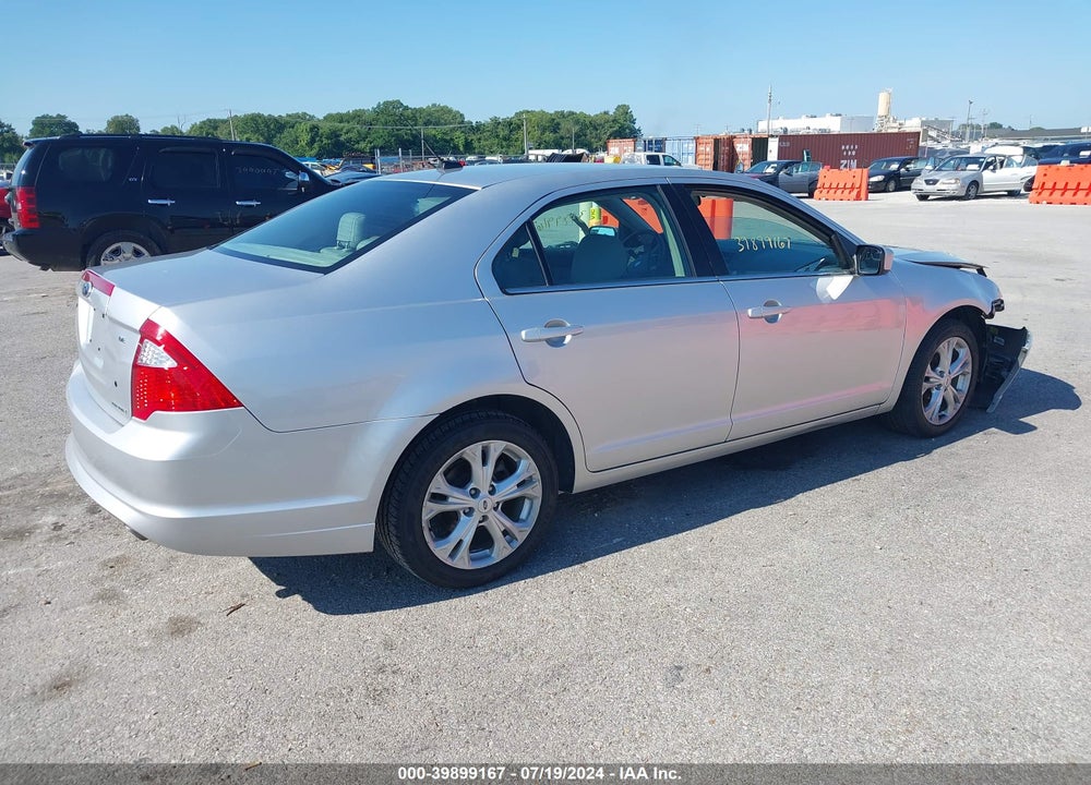 2012 FORD FUSION SE VIN: 3FAHP0HG3CR444791