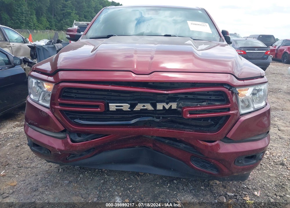 2019 BIG HORN RAM 1500 /LONE STAR  4X4 5'7 BOX VIN: 1C6SRFFT1KN712842